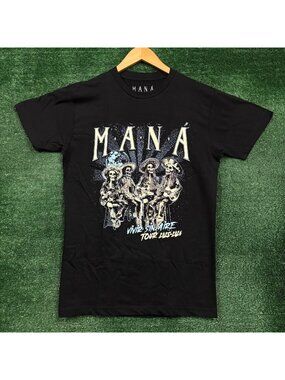 Mana Vivir Sin Aire Tour Rock Band T-Shirt Size Medium